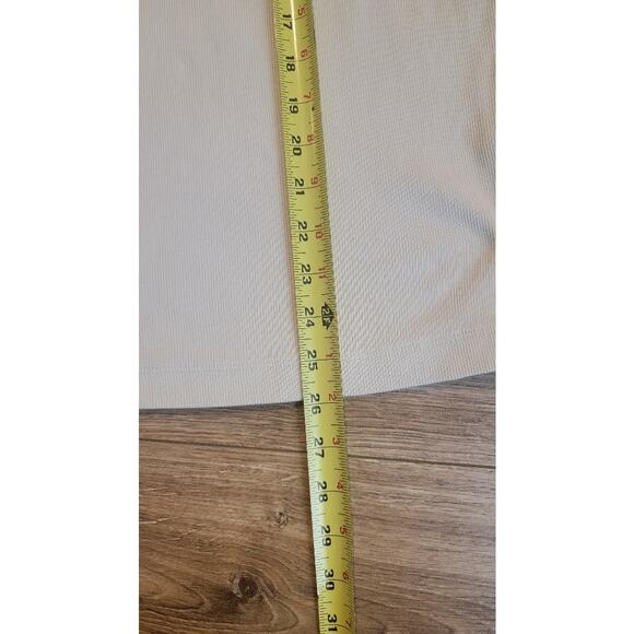 Chico's Tank Top Sz XL Beige Ribbed Pattern Stretch - Picture 8 of 9